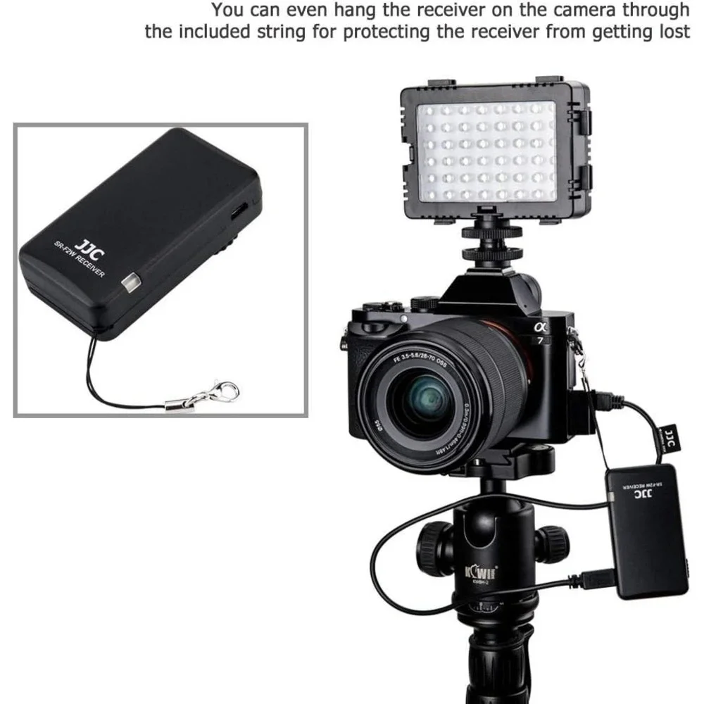 JJC Wireless Remote RMT-VP1K for Sony A7IV A9III FX30 A6400 AX43 HDR-CX900‎